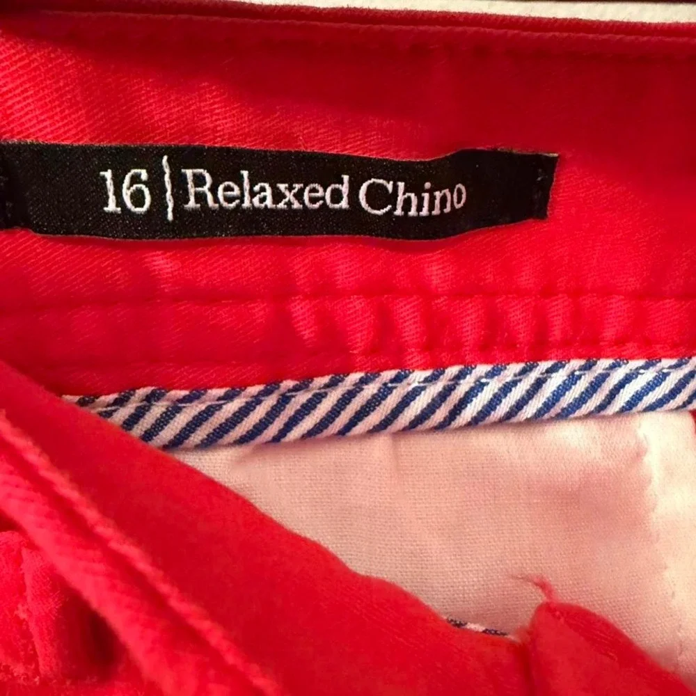 Talbots frenchie Red chino trousers. Size: 16